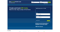 Desktop Screenshot of freeqrcodetracker.com