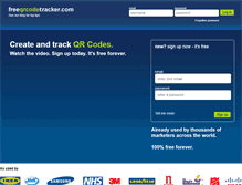 Tablet Screenshot of freeqrcodetracker.com